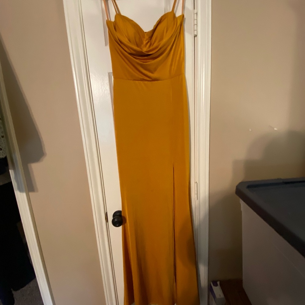 Windsor Mustard Yellow Maxi Dress
